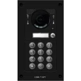 Вызывная вандалозащитная IP-видеопанель MTM с 1 кнопкой, кодонаборной клавиатурой, 2 модуля, цвет темно-серый CAME MTM-R16